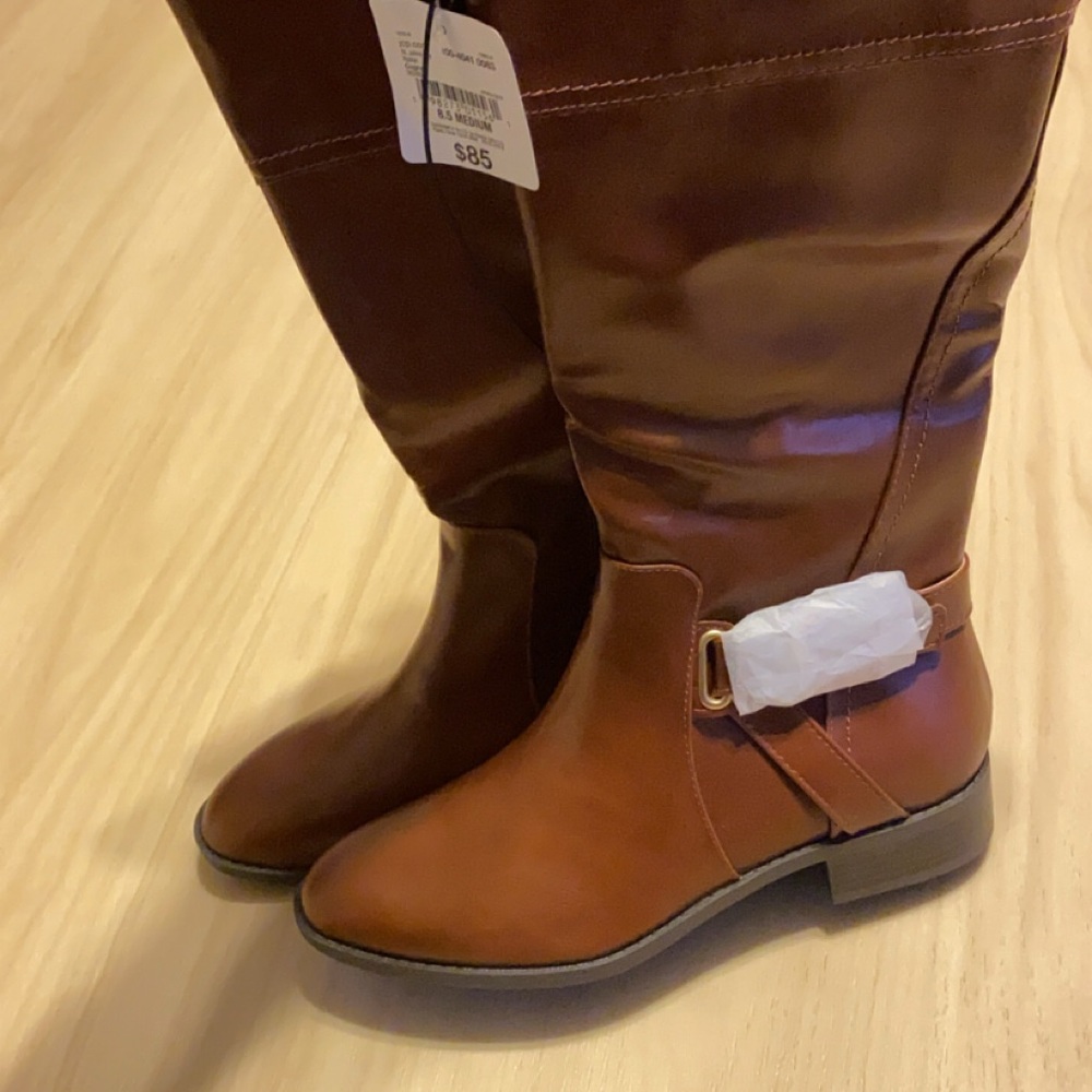 St. John's Bay Over-the-Knee Boots in Chestnut